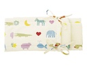 Tour de lit bio en peluche & satin, Cotonea