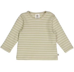 Chemise bébé manches longues rayée, Müsli