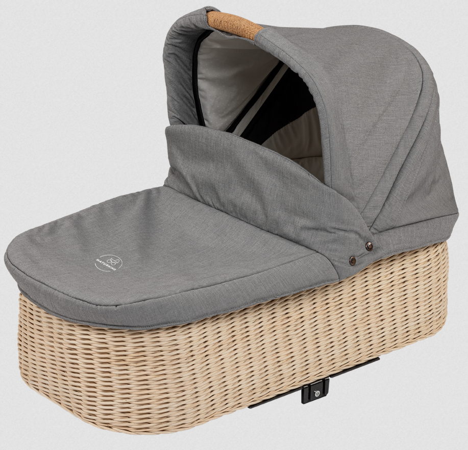 Lux Evo with braided hard carrycot,m Naturkind