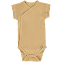 F+S24 Wrap body short sleeve, Poudre-Organic