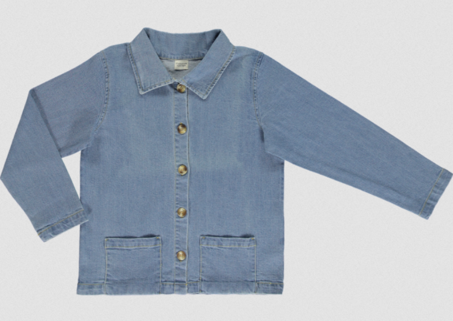 Jean jacket Mûre, Poudre Organic