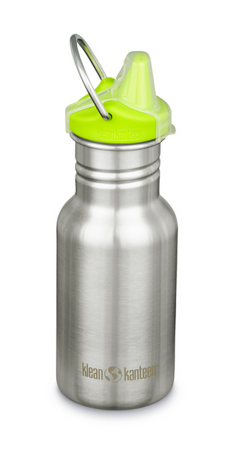 Kid Classic water bottle with sippycap 355ml/12oz, klean kanteen