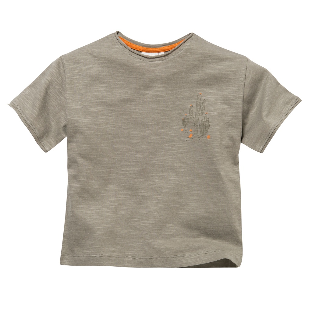 T-shirt à manches courtes, beige/vert, PWO