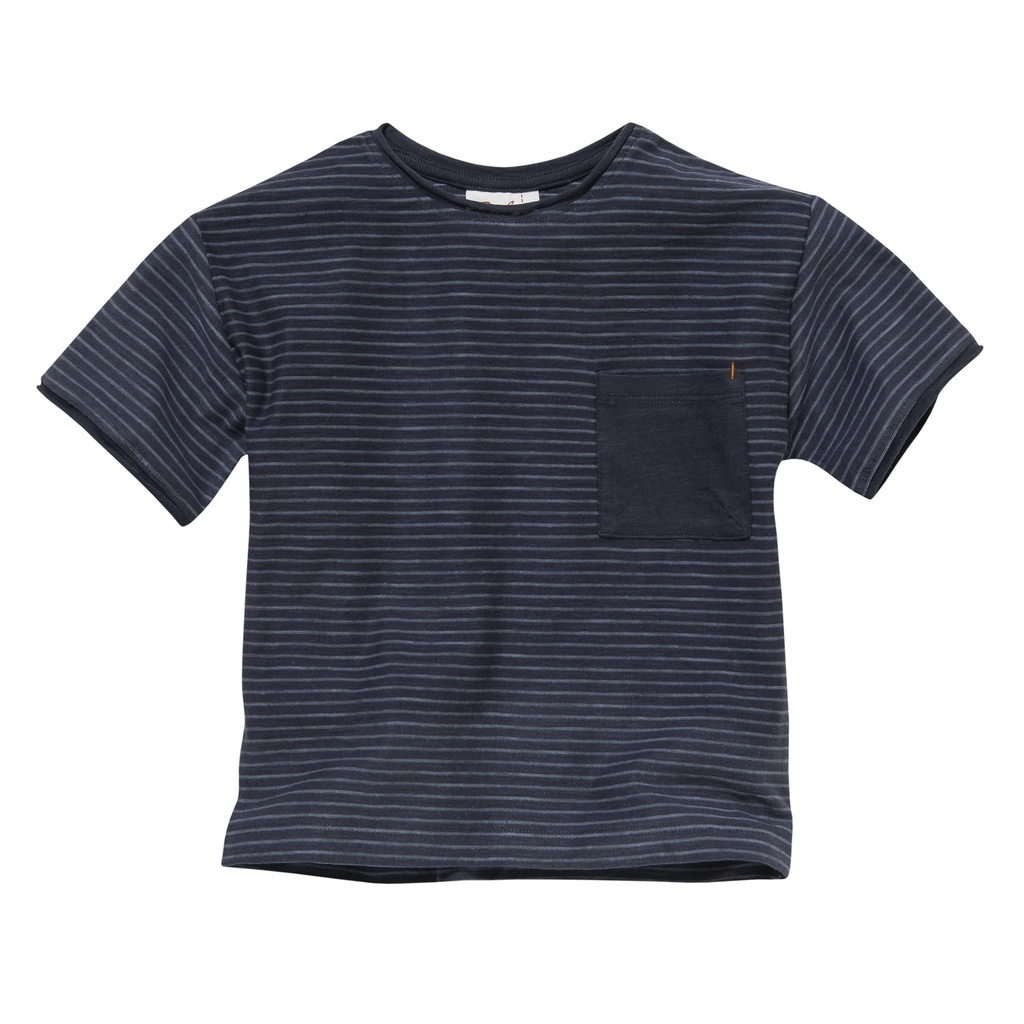 Kurzarm Shirt, blau, PWO    