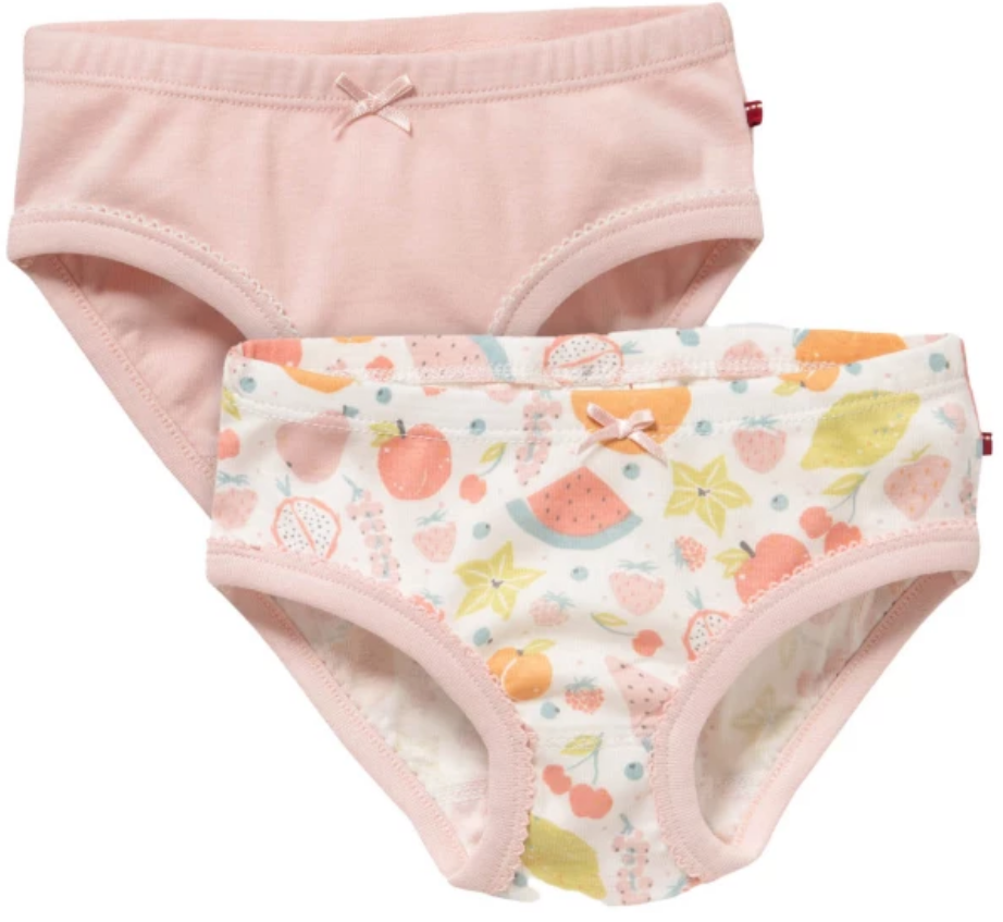 Lot de 2 slips, rose/fruits, PWO
