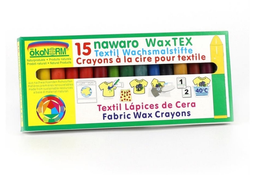 WAX Tex nawaro, peintre à la cire textile - 15 couleurs, econorm