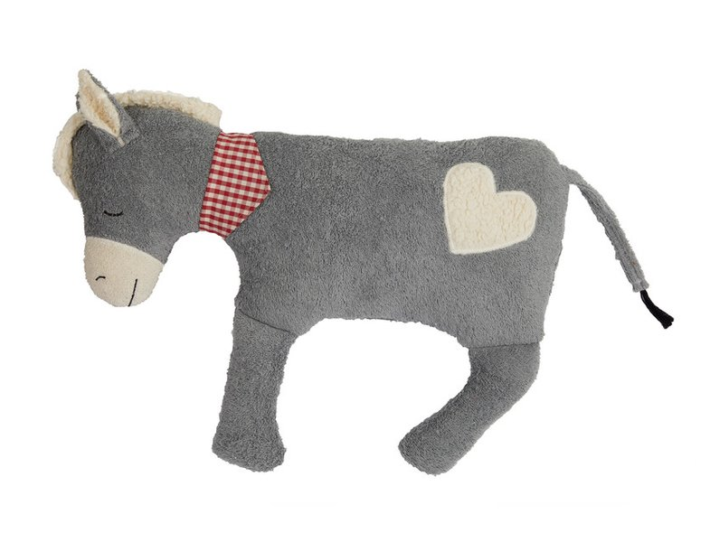 XL donkey with heart, toy and cuddly pillow, Efie
