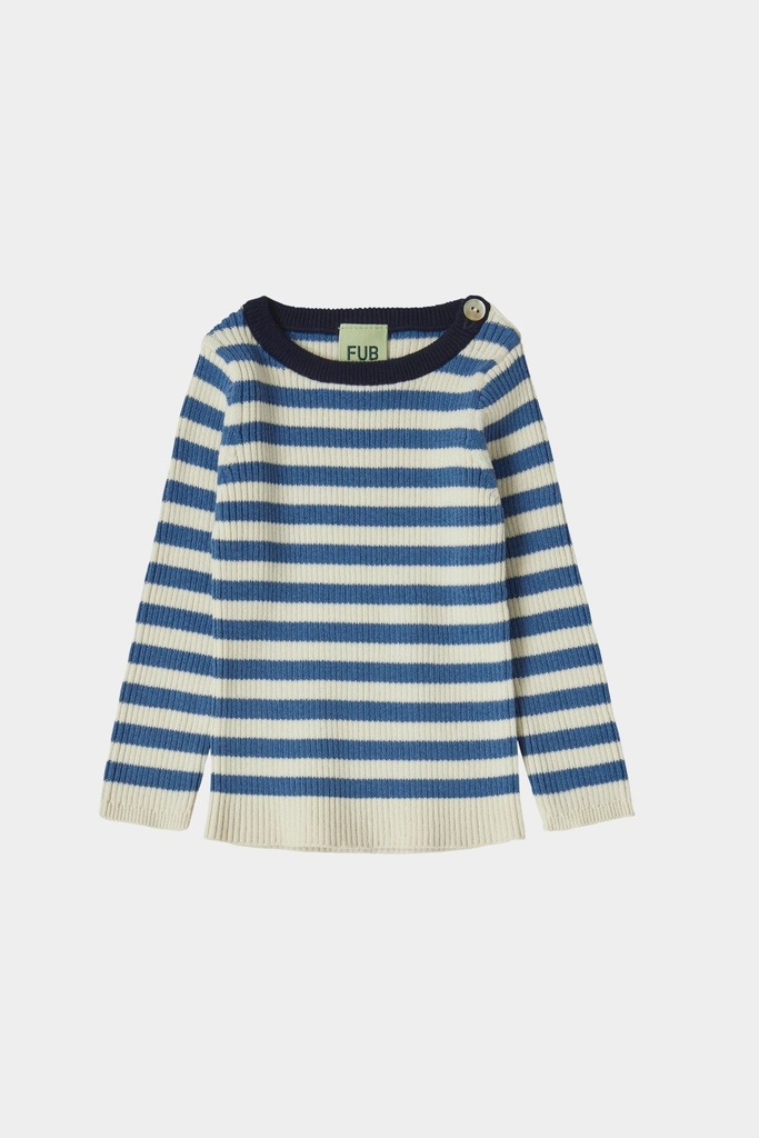 Baby Striped Rib Blouse, FUB