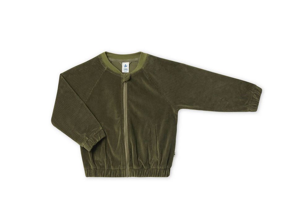 Corduroy baseball jacket, Leela