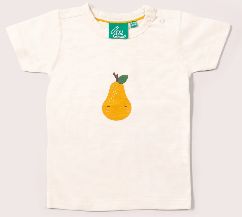 Baby Kurzarm-T-Shirt Birne, LGR