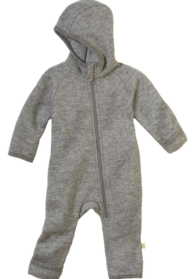 Wool walk zip overall, Disana