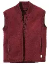 Gilet de promenade en laine bouillie avec zip, Disana