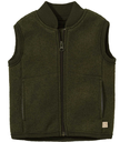 Wool felt vest zip, Disana