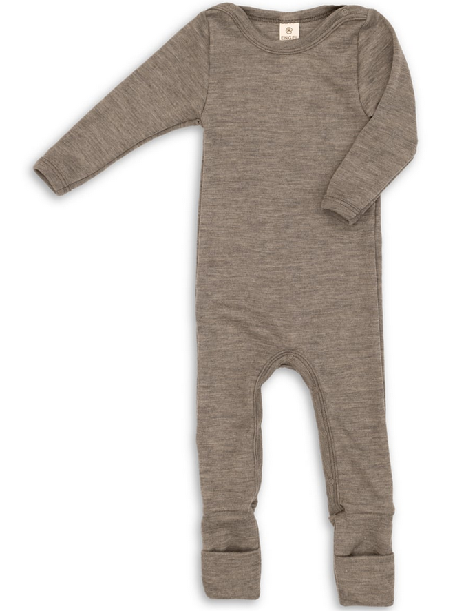 Pyjama bébé laine/soie "noix", Engel