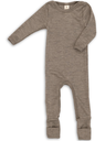 Baby Pyjama Wolle/Seide "walnuss", Engel 