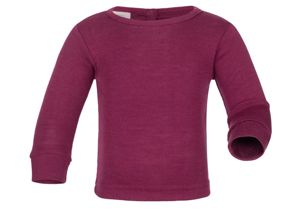 Baby-Pullover Wolle/Seide, Engel