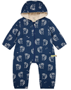 Water-repellent baby overall with teddy lining, Loud + Proud