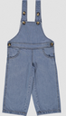 Latzhose Quetsche Denim Blue, Poudre Organic