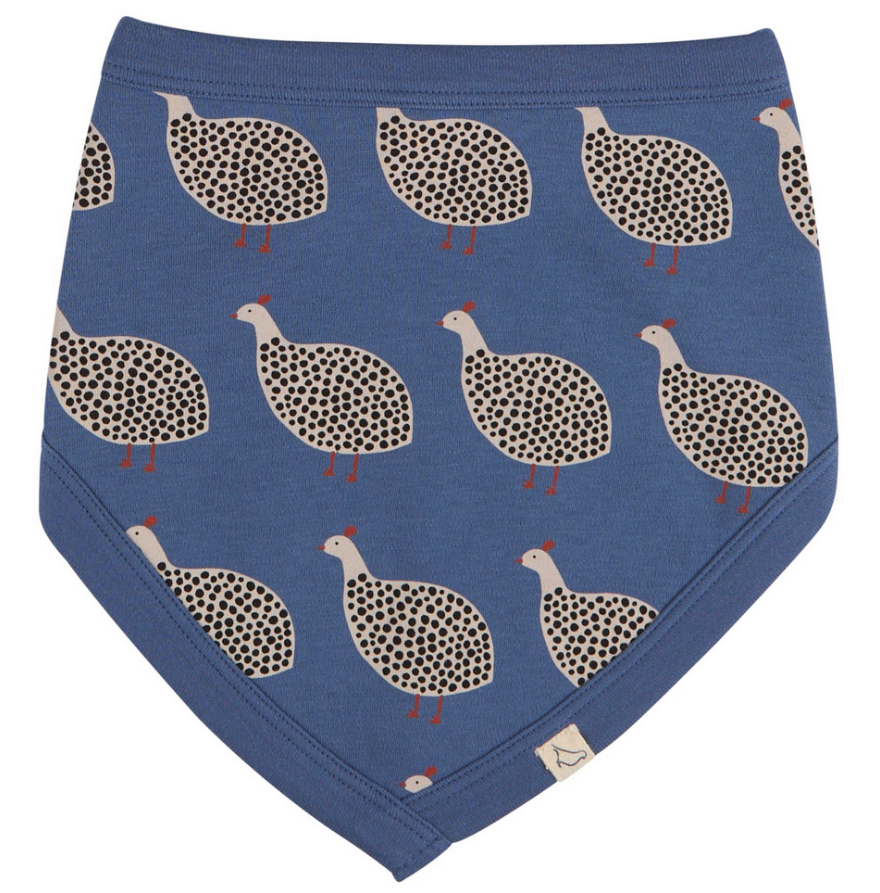 Bib guinea fowl, Pigeon