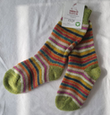 Socken aus 100 % Wolle, Hirsch-Natur