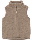 Children's wool fleece vest with zip, Engel