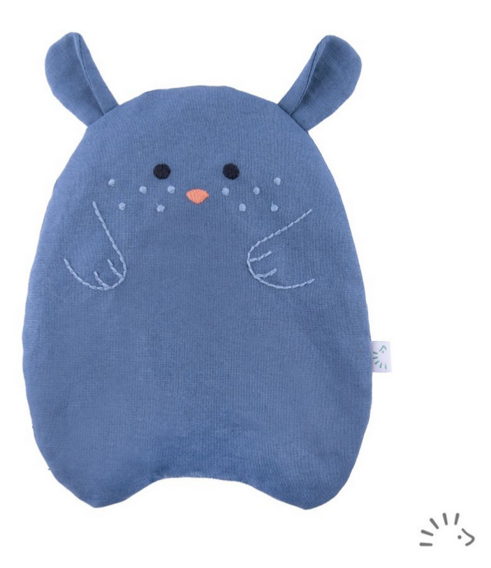 Coussin chauffant aux noyaux de cerises demi-lin, Popolini