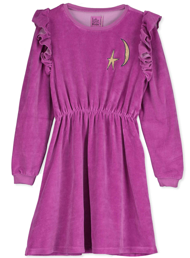 Samtkleid mit Rüschenärmeln „Mood & Star“, Lötiekids
