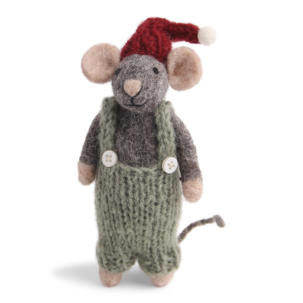 Souris grise avec pantalon vert, Gry et Sir