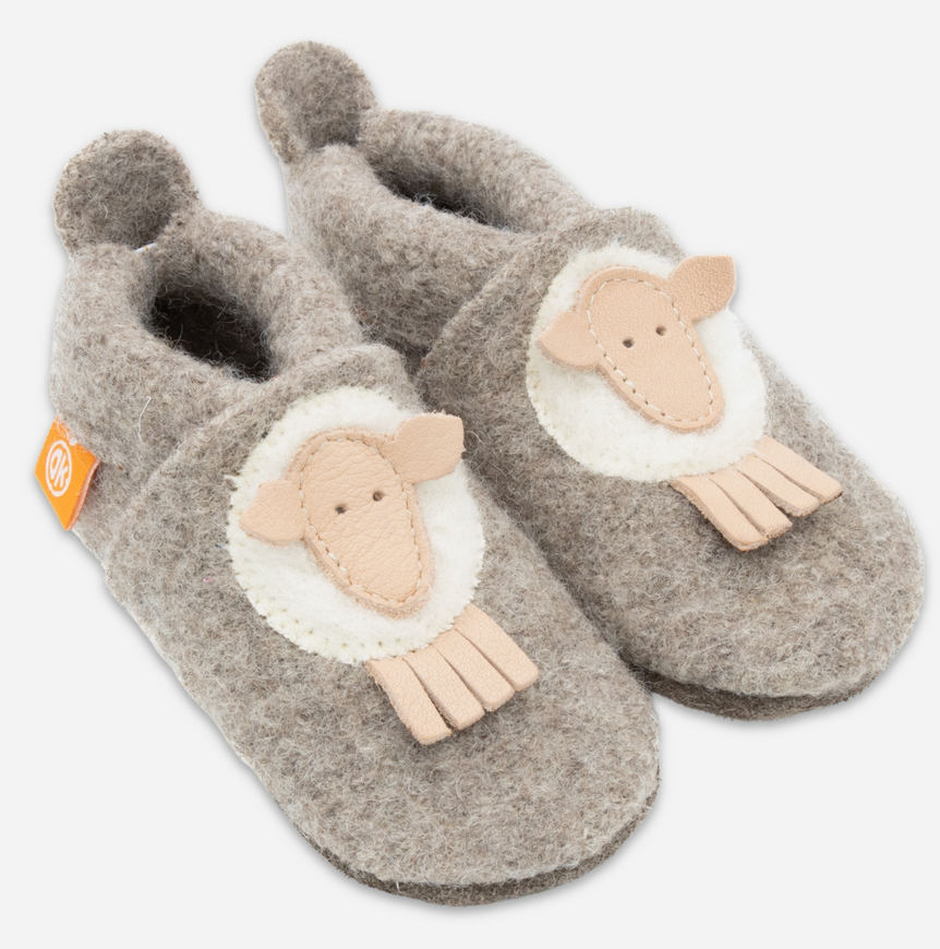 Felt slippers "Wolli Schaf", Orangenkinder