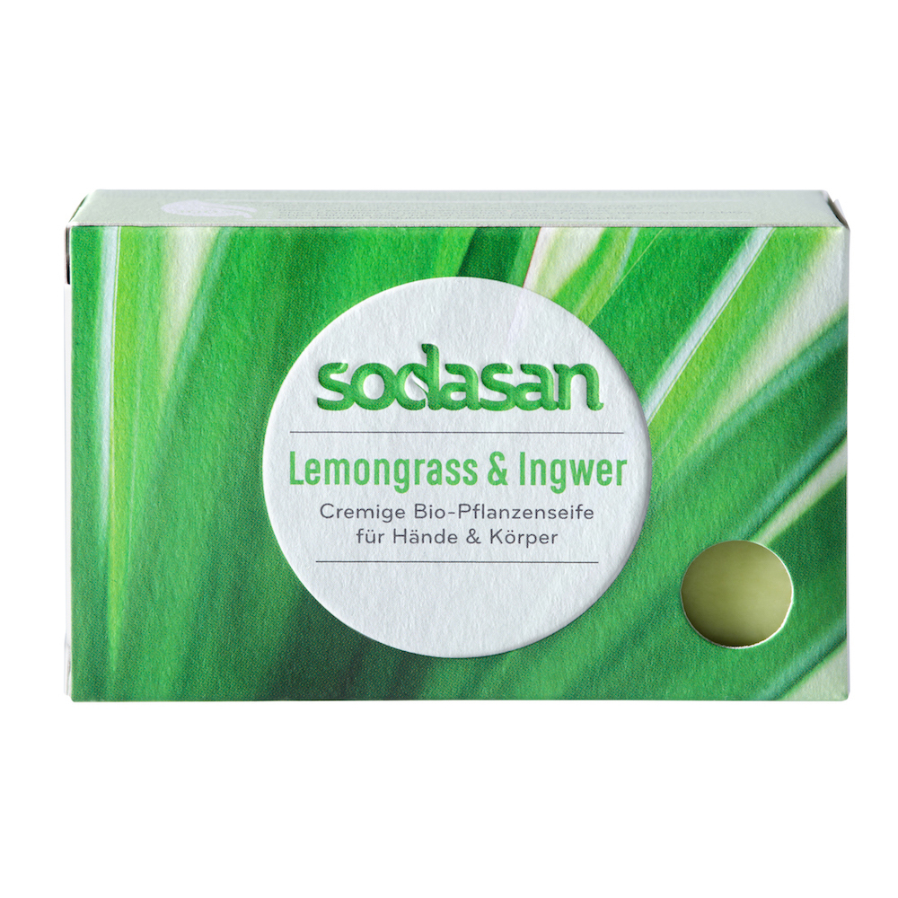 Savon bio citronnelle & gingembre, Sodasan