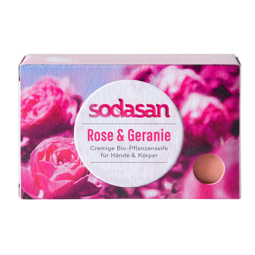Organic soap rose & geranium