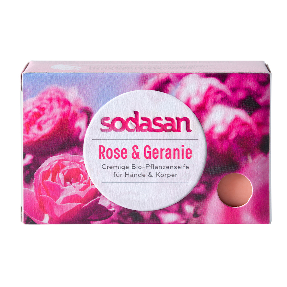 Savon bio rose & géranium