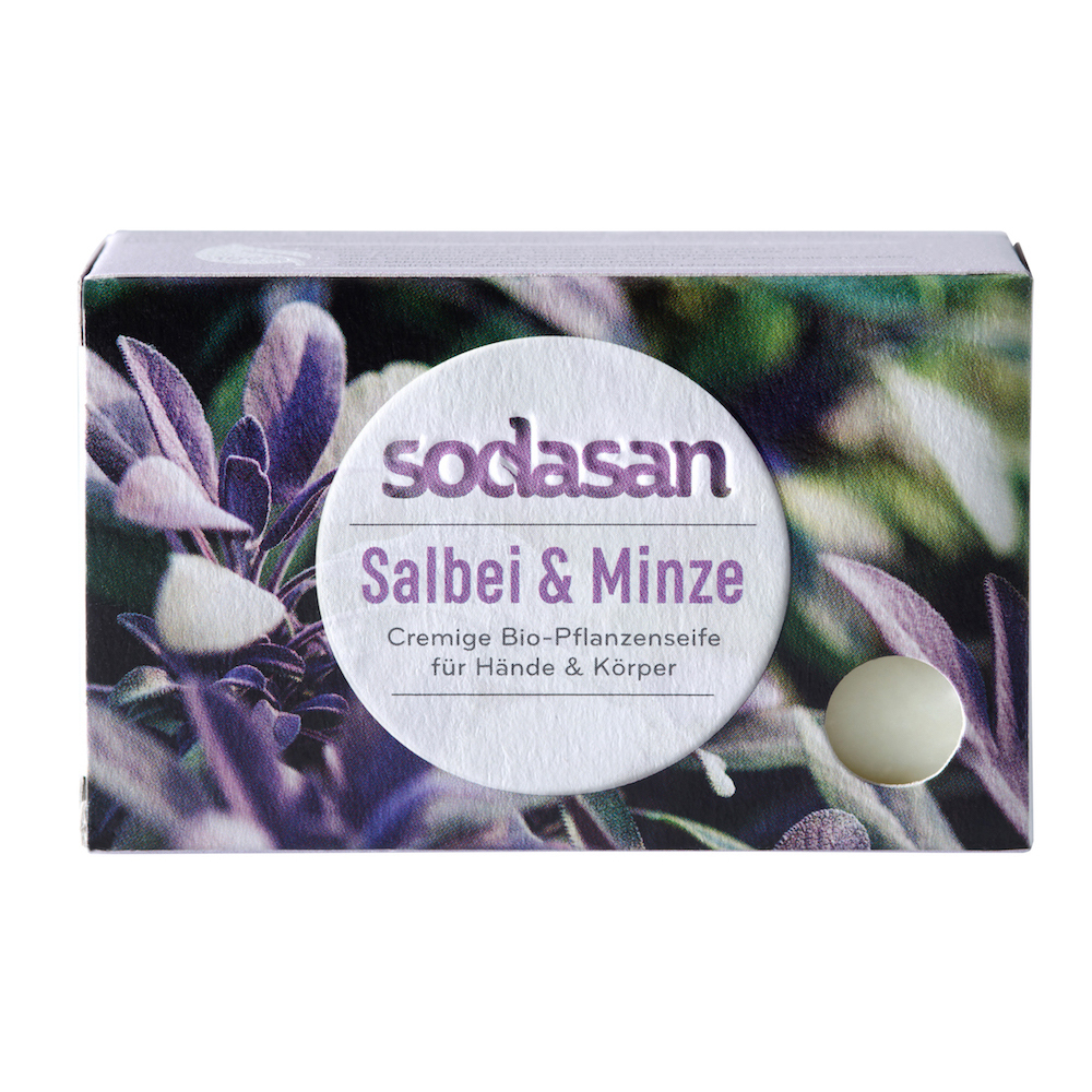 Bio-Stückseife Salbei & Minze, Sodasan