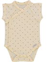 Short-sleeved bodysuitPoints double Cream, Poudre Organic