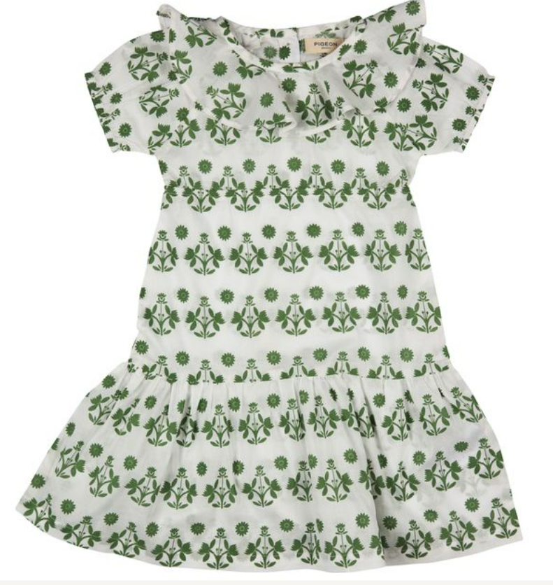 Kleid mit Rüschenkragen "Flower", Pigeons Organics