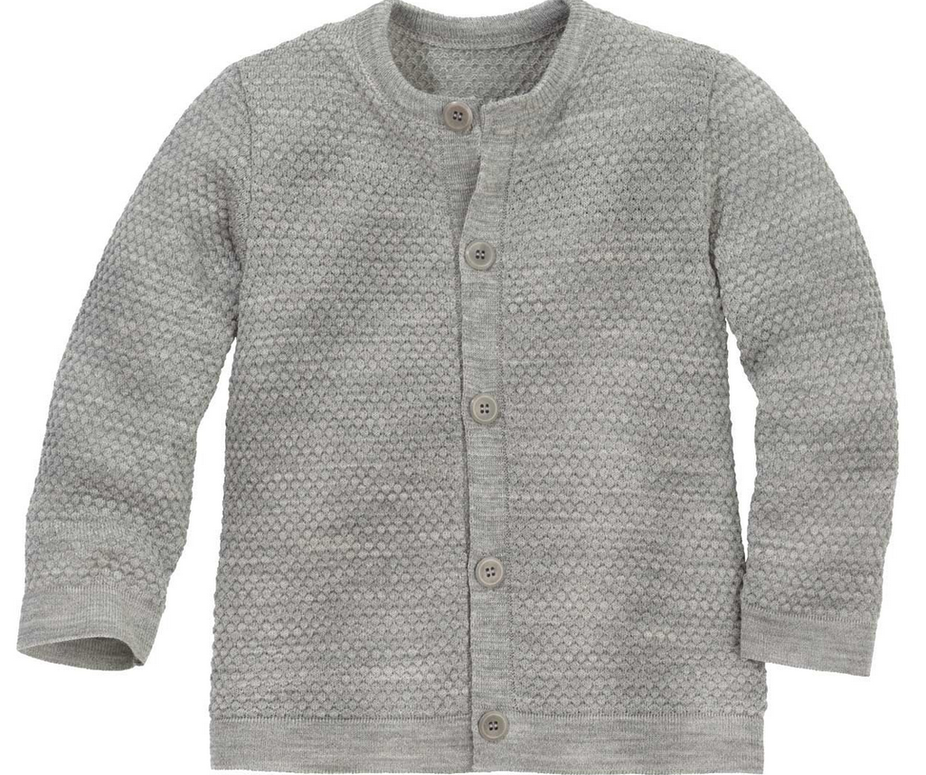 Veste tricotée en nid d'abeille, Disana