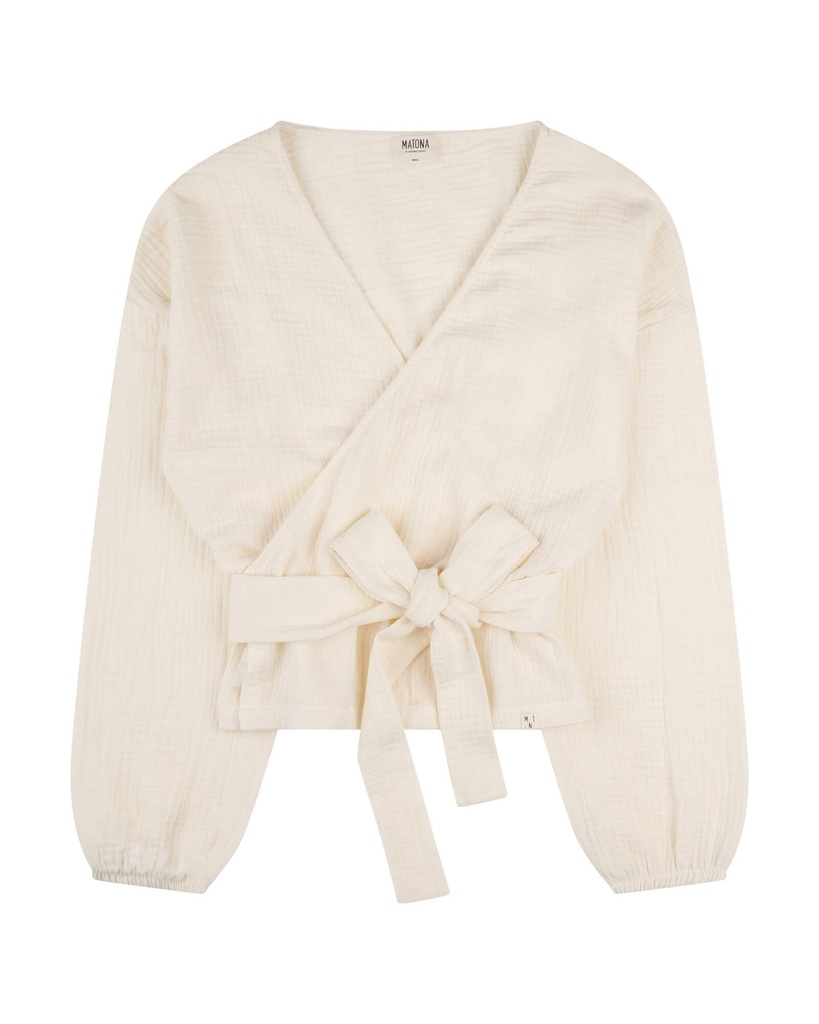 Musselin Wrap Blouse, Matona