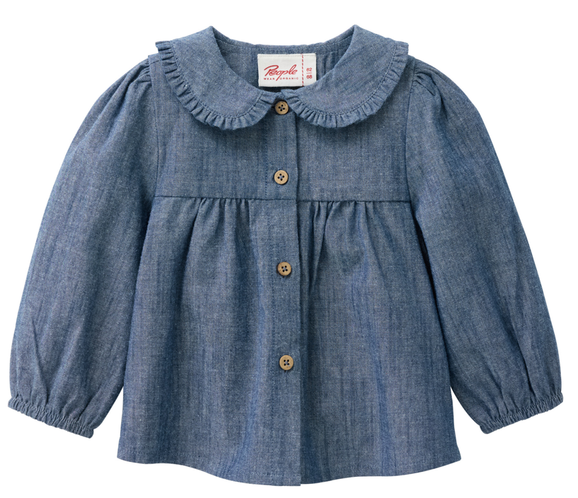Baby long-sleeved blouse with collar, PWO