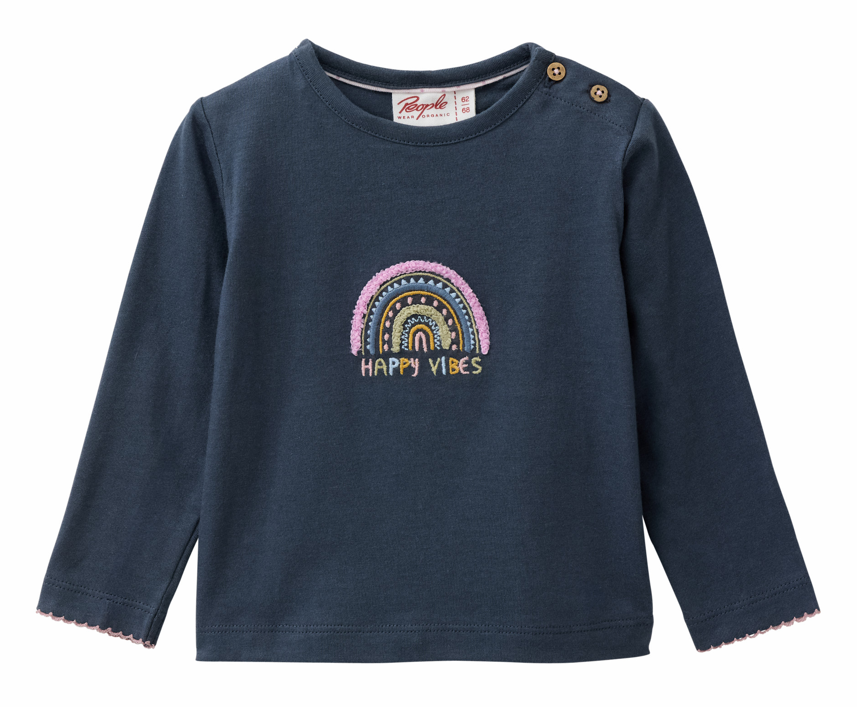 T-shirt bébé à manches longues "Arc-en-ciel", PWO