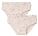 Lot de 2 slips "fleurs/rose", PWO