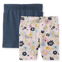 Lot de 2 shorts de cyclisme "Fleurs/bleu foncé", PWO
