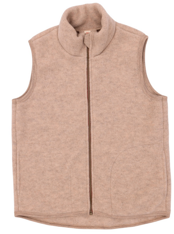Wool fleece women's vest, Engel