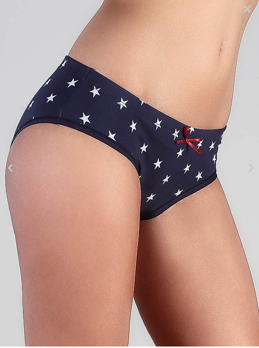 Women's hipster made of organic cotton, stars, Albero-Natur