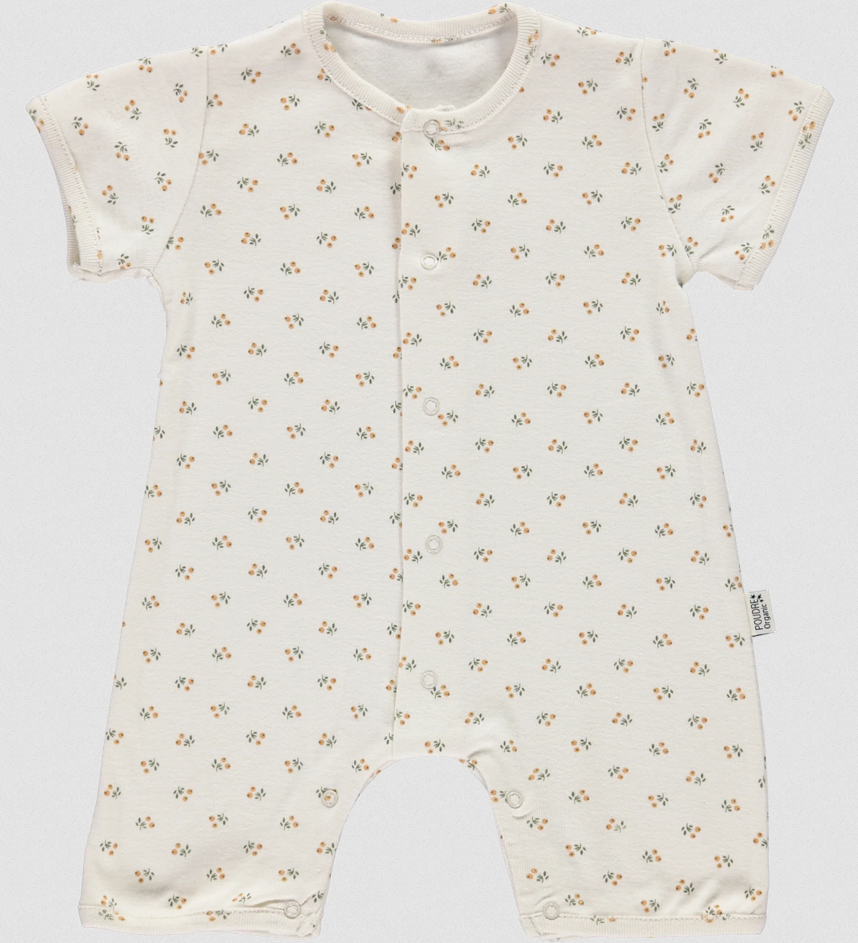 Jumpsuit kurzärmliger Fenouil Indian Tan, Poudre Organic