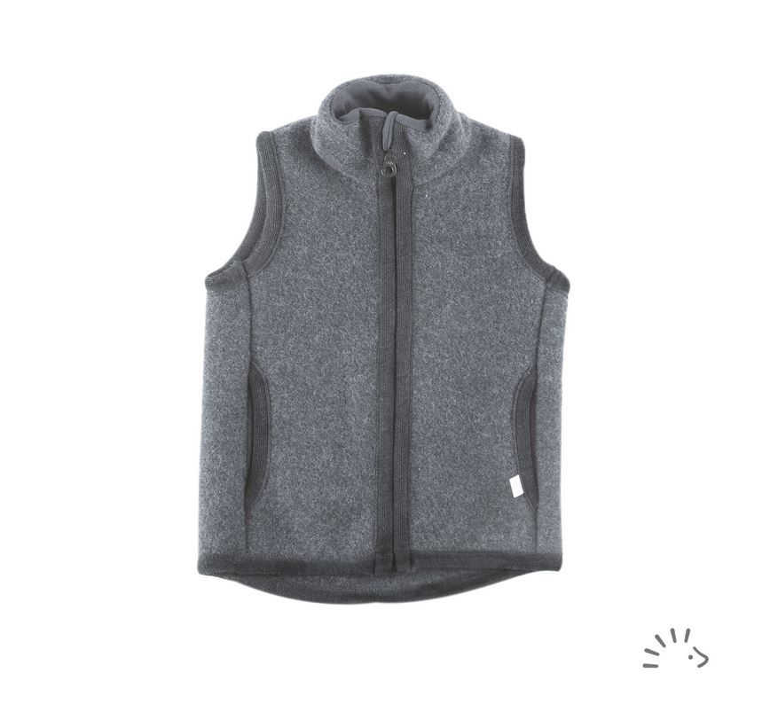 Kids woollen fleece waistcoat, Popolini