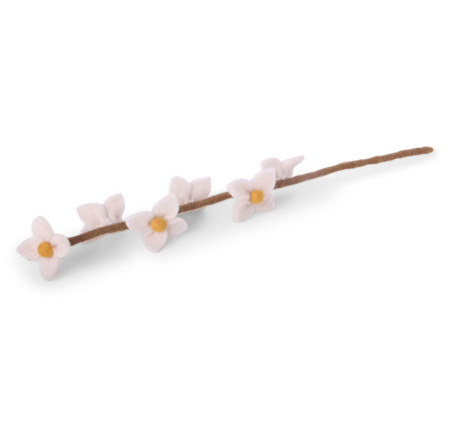 wihte flowers on stalk, GRY & SIF    