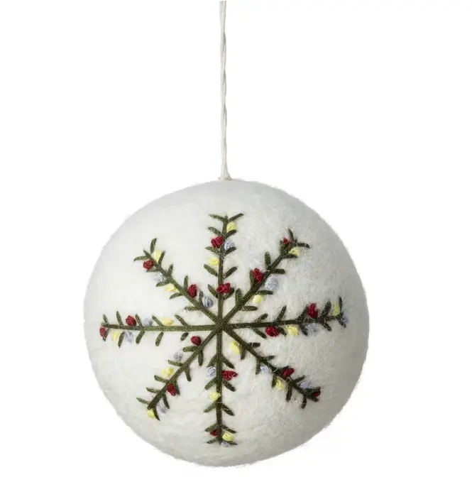 Boule de Noël blanche, GRY & SIF 