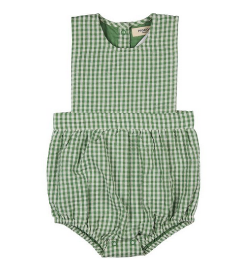 Sommer Romper green 62/68, Pigeon (LNDF)