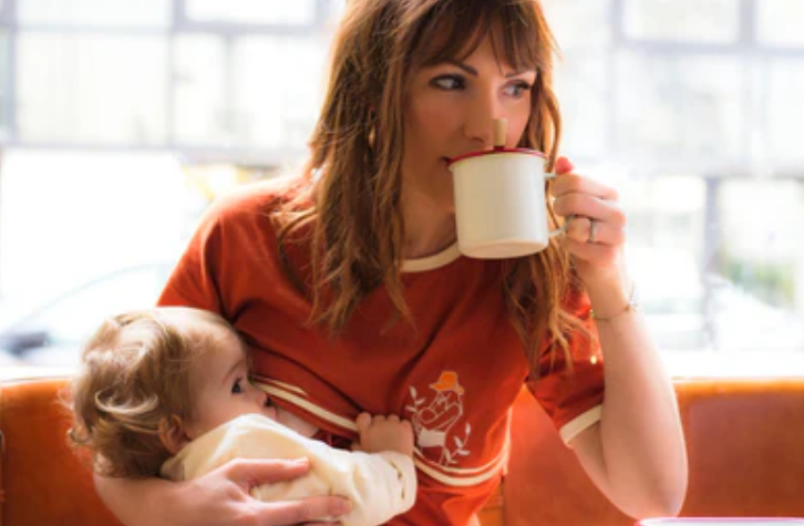 T-shirt d'allaitement "Charlie Mamas ", You & Milk