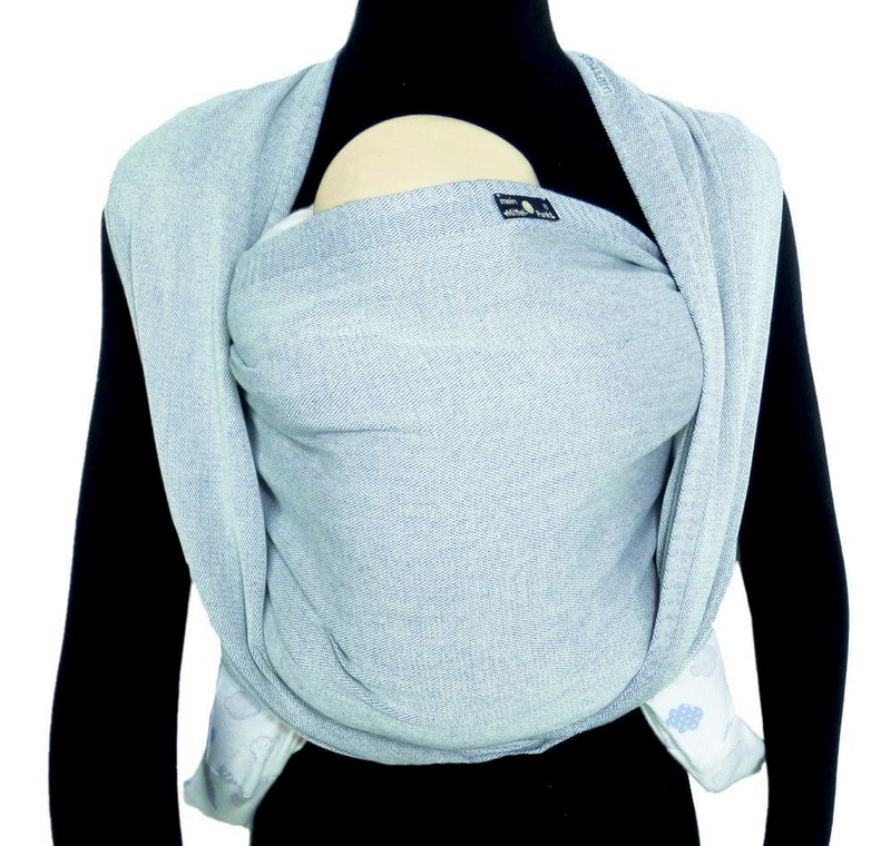 Babytragetuch Silber Größe 6 (470cm), Didymos 